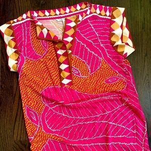 DVF TRIBAL SILK TUNIC DRESS